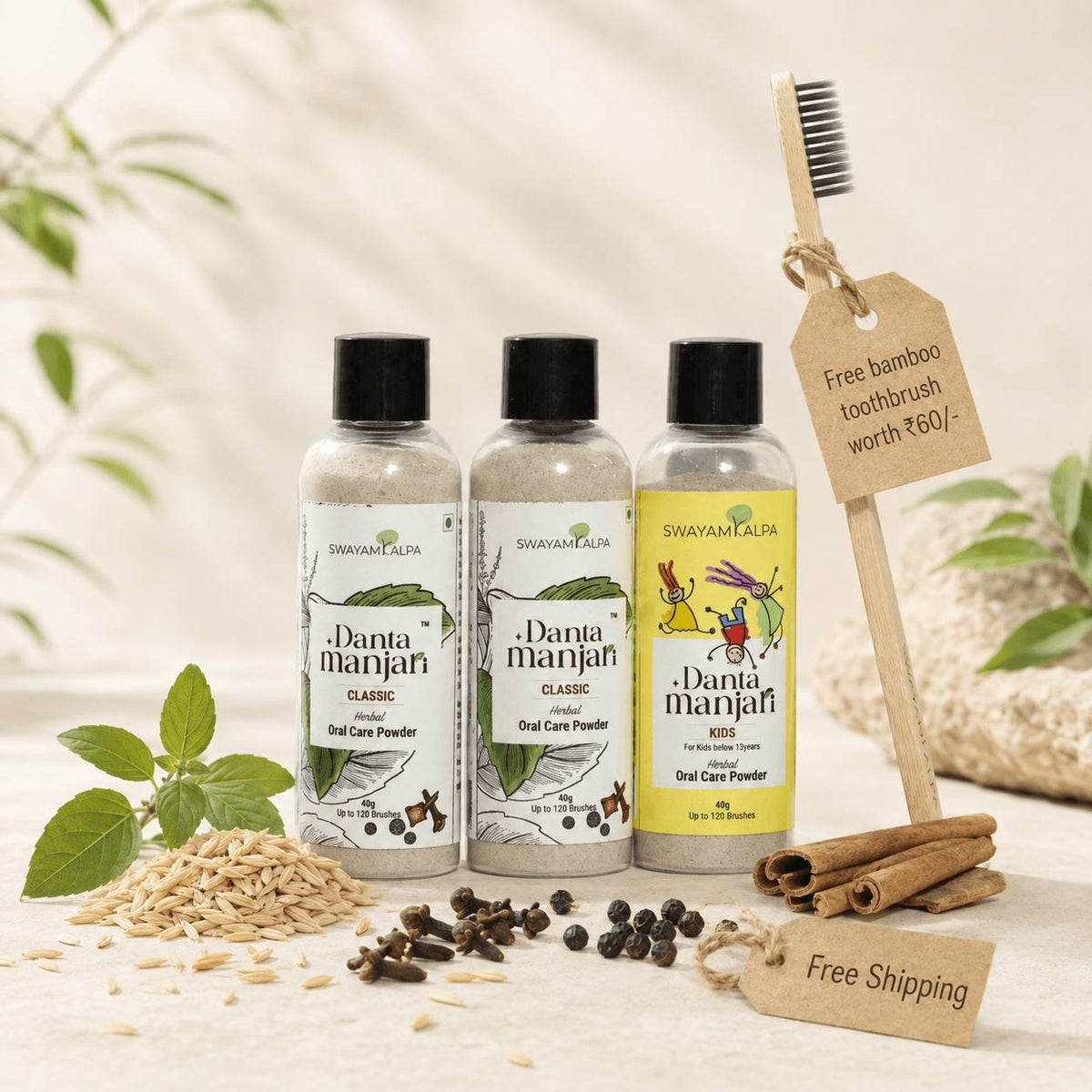 Danta Manjari Classic 2 Bottles + Kids 1 Bottle